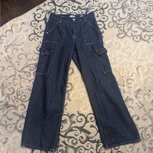 Forever 21 Dark Blue Women's Cargo Jeans size 27